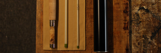 A Livingston 8ft 6in 5wt Western Glass